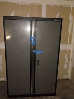 Husky Two-Door Metal Storage Cabinet