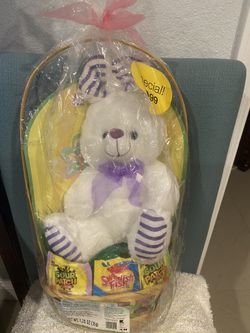 Easter Baskets Assorted Toys & Loose Basket, Eggs & Ruffle