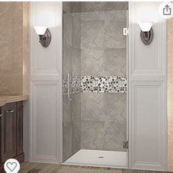 Aston Cascadia Completely Frameless Hinged Shower Door