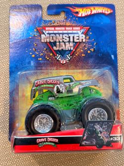 Factory-sealed 2005/2006 Hot Wheels Monster Jam Grave Digger 25th Anniversary Edition diecast monster truck