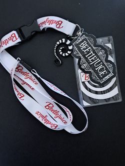 Beetlejuice Badge Lanyard