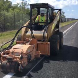  Rumble Strip Milling Machine Skidsteer Attachment 