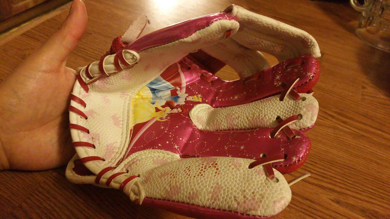 Baseball glove for child.