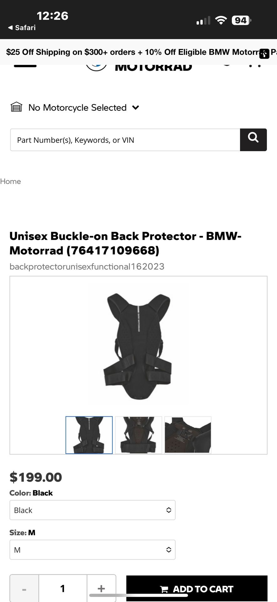 Motorcycle Back protector 