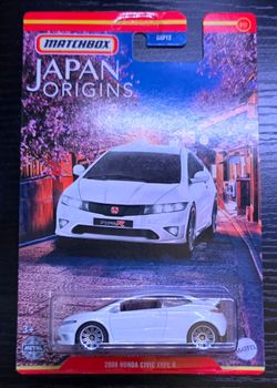 2022 Matchbox White 2008 Honda Civic Type R Japan Origins