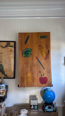 Solid Wood Kids Arts & Crafts Activity Table with Storage