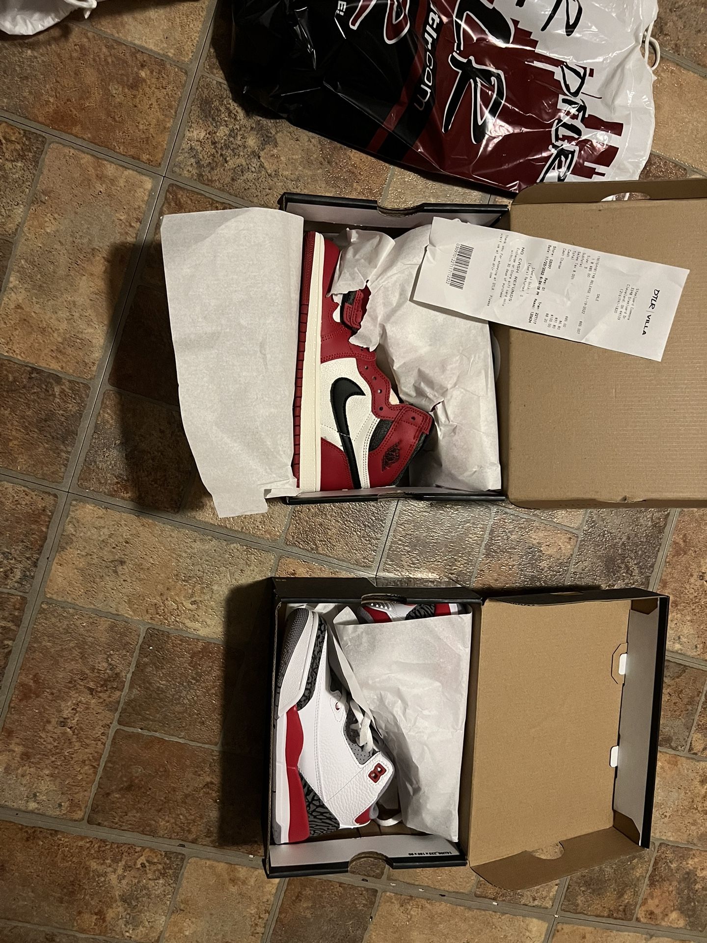 Jordan 1’s Lost And Found Size 3 In Kids And Some 3’s Size 13c 