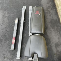 Iron Grip Adjustable Bench Squat Rack Combo