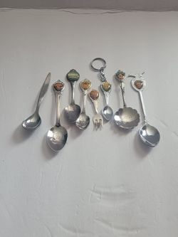 Decorative Spoons & 1 Fork
