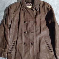 Vintage Guess Men's Leather Jacket Size Small Excellent Condition 