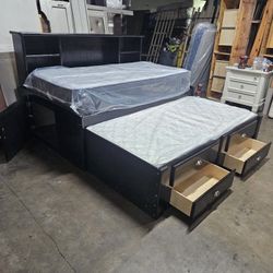 Twin Trundle Bed And Mattress 