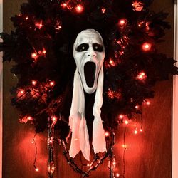 Huge Halloween Nun Wreath 