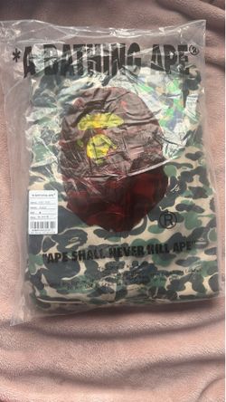 GREEN CAMO BAPE JACKET