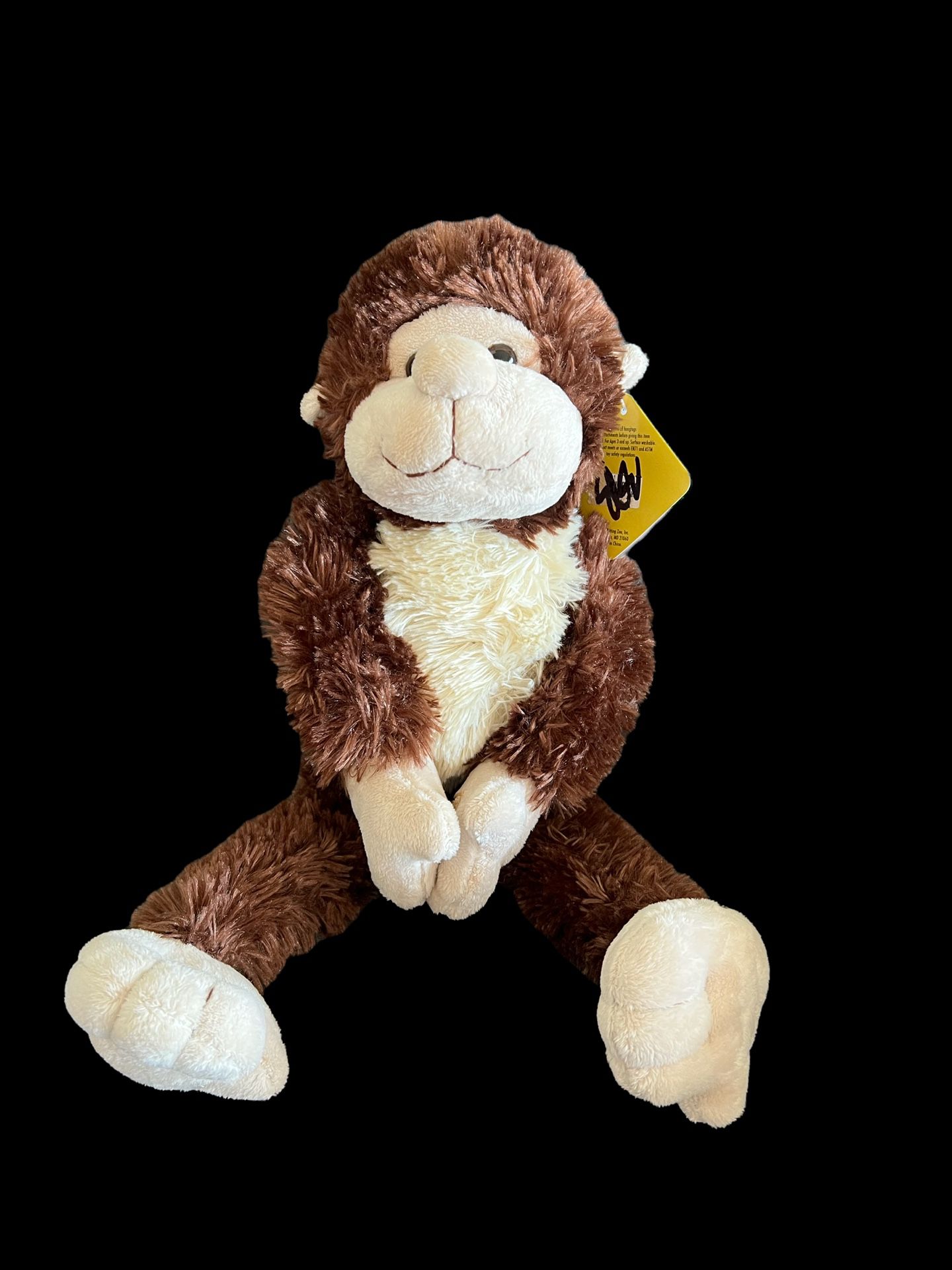 The Petting Zoo Monkey Plush Stuffed Animal Toy Wildlife Collection 16".  Has tags attached attached to it .  Comes from pet and smoke free household.