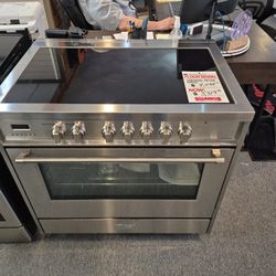 36" Glass Top Range