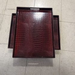 2 Safari Collection Decoration Trays