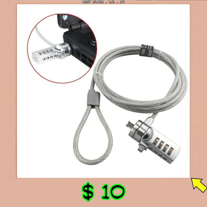 Security Cable Combination Lock