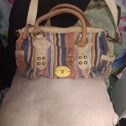 Fossil Canvas Purse