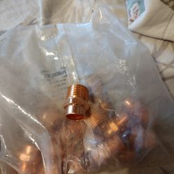 Copper Coupling T Joints And Male Adapters and elbows