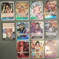 One Piece Cards, All in Mint Condition Make Offer