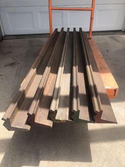 Five (5) Gooseneck Press Brake Dies 72 Inches (6 feet) - selling as a lot