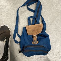 Vintage mini backpack/purse! Deep sea green