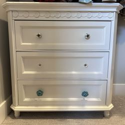 Simply Shabby Chic Dresser & Matching Tall Bookcase with 3 Adjustable Shelves 
