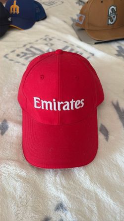 Emirates Red Embroidered Baseball Cap - Unisex