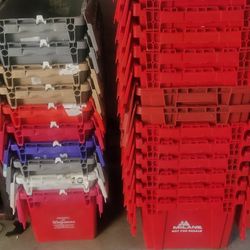 Storage Containers Heavy duty Stackable Round Trip Totes