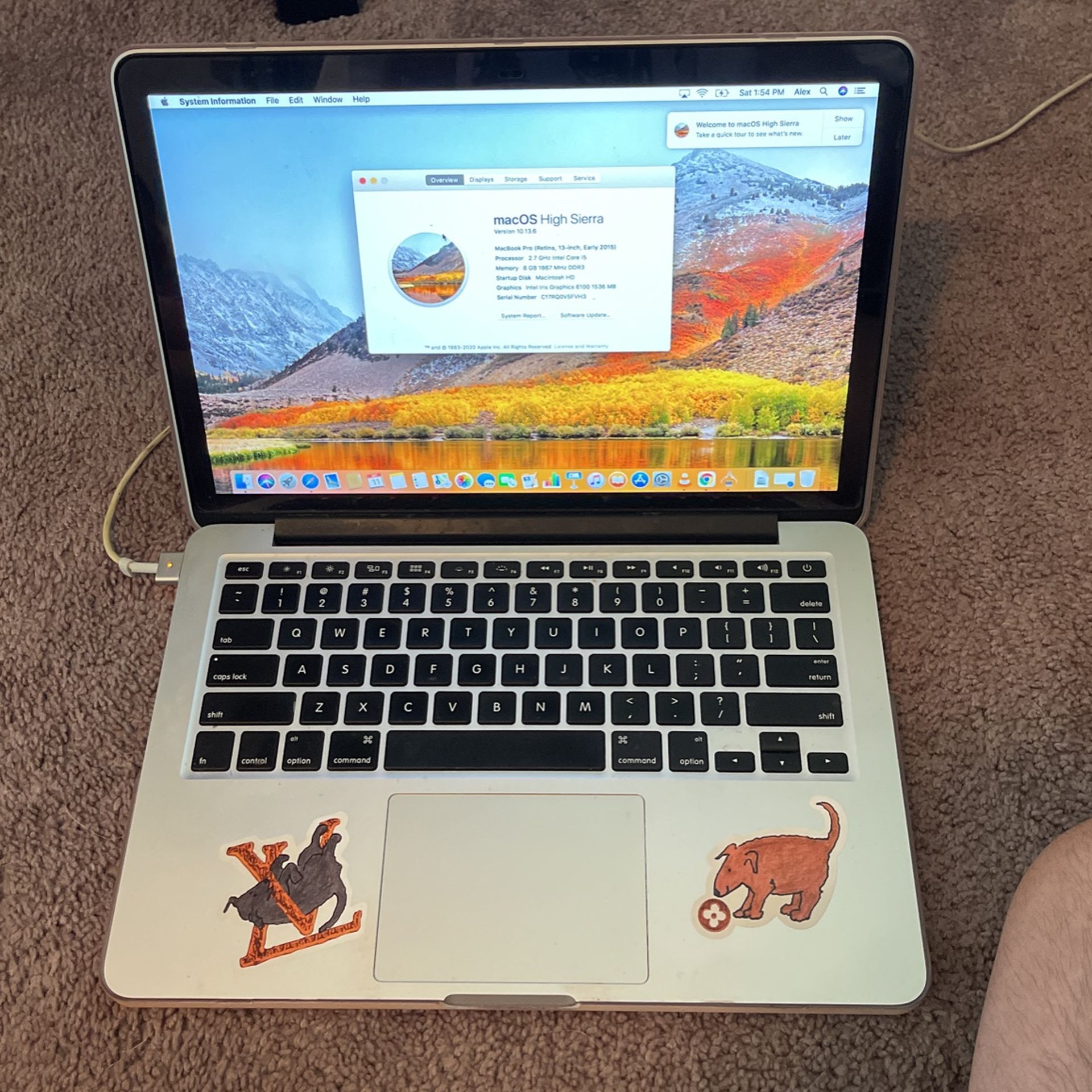 MacBook Pro 13 Inch Retina 2.7 GHz i5 