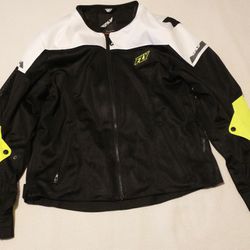 Fly Racing Flux Air Men's Or Women's Hi-Viz Motorcycle Jacket Size XL (Reduced Price)