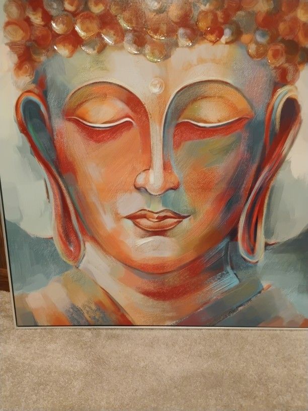 Beautiful Buddha On Stretch Canvas