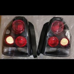 96-00 Honda Civic 3-Door Hatchback Tail Lights Luces Traseras Calaveras Micas 