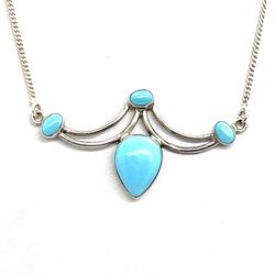 Sterling Turquoise Necklace 