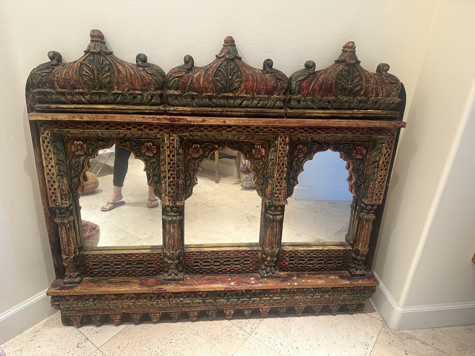 Moroccan Bohemian Antique Mirror!