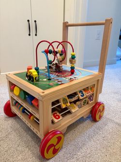 Wooden Activity Cube 7-in-1 Montessori Toys for 1+ Year Old