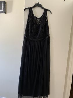 David’s Bridal Long Black Dress Size 16