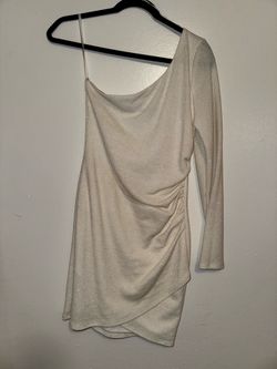 White gold sparkle dress