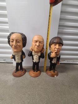 The Three Stooges Statues