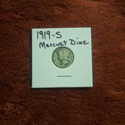 1919 Silver Mercury Dime