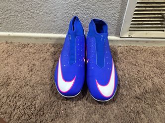 Nike Mercurial Soccer Cleats Blue Pink