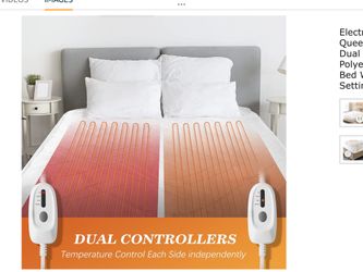 Premium Diamond Quilted Heated Mattress Pad, Dual Controllers, QUEEN 60 x  80. NEW. SOUTH GATE pick up for Sale in South Gate, CA - OfferUp