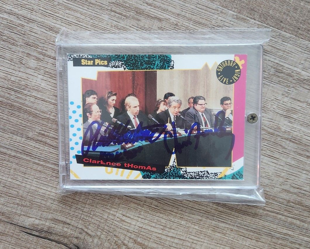 CHRIS FARLEY & PHIL HARTMAN SIGNED STAR PICS TRADING CARD SNL