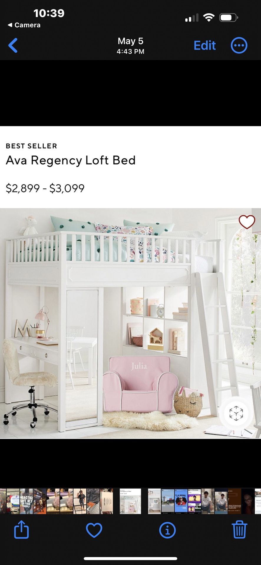 Pottery Barn Loft Bed Full for Sale in North Miami, FL OfferUp