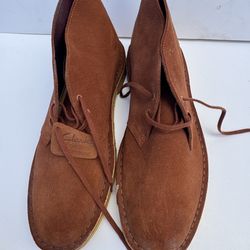 Clarks Men's Desert Chukka Boot Beeswax Leather 11,not used