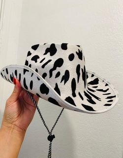 Cow Print Cowboy Hat 🐄🤠🐮• Youth Size •