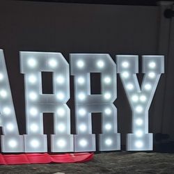 MARRY ME LETTERS