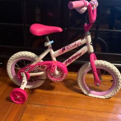 Little Children’s Bike With Training Wheels.