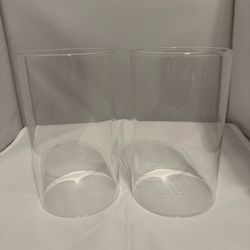 Glass sconce cylinders for candles