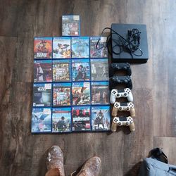 Ps4 500GB Plus five controller 17 games.$175 Pick up only